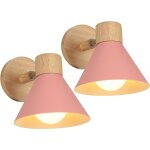 Appliaue murale moderne 2 packs luminaire mural r�glable �clairage plafonnier lampe rose pour chambre ...
