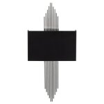 Applique art d�co en m�tal noir et argent� - l. 22 x h. 75 cm - sangarius