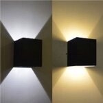 Applique de cube de 40w led pour une utilisation en extrieur ip65 double lumire rglable 3600 lumens ...