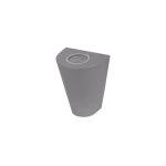 Applique d'ext�rieur ganges gris zinc 2gu10x3w 4000k 16x12, 5x8, 8 cm ip54 ampoules incluses
