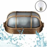 Applique d'ext�rieur lampe murale industrielle r�tro lampe de bateau ovale hublot lampe, elliptique plafonnier ...