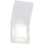 Applique d'extrieur led 5 watts clairage vranda terrasse 2 flammes blanc eglo 78054
