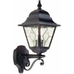 Applique ext�rieure e27 noir rustique verre m�tal applique ext�rieure jardin lanterne