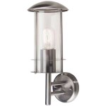 Applique ext�rieure lumineuse inox h 36, 5 cm lanterne de jardin applique ext�rieure ip44