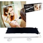 Applique lampada da parete specchio a led con ventose per make up usb 6500k