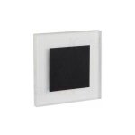 Luminaire led escalier - encastré - noir - 4000k - design carré Luminaire led escalier - encastré - noir - 4000k - design carré