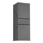 Applique led ext�rieure avon en anthracite avec 2 diffuseurs orientables ip54 h. 28cm