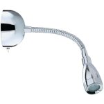 Applique led rglable 0, 5w, liseuse led, chrome 6500k 30 lumen chrome