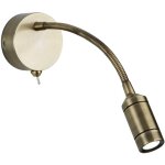 Applique liseuse flexy wall led patère et tête laiton avec bras flexible laiton antique led 1w 100 lumens ... Applique liseuse flexy wall led patère et tête laiton avec bras flexible laiton antique led 1w 100 lumens ...