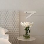 Applique liseuse moderne lampe de lecture murale r�glable chevet mural avec interrupteur spot mural blanc ...