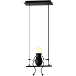 Applique murale minimaliste dessin anim humanode luminaire murale crative moderne art dcoratif noir ...