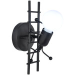 Applique mural design rétro e27 lampe intérieur mural humanoïde - noir monter escaliers Applique mural design rétro e27 lampe intérieur mural humanoïde - noir monter escaliers