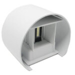 Applique murale 28 led 12 watts ip55 lumi�re froide chaude vers le haut et vers le bas es44 blanc
