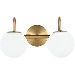 Applique murale de chambre, applique miroir de salle de bain avec globe en verre ? style industriel vintage, ...