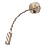 Applique murale de chevet 3w lumi�re neutre douce protectrice des yeux avec interrupteur 220v, spot flexible ...