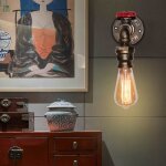 Applique murale rétro lamp murale fer forgé pipe eau luminaire murale créative nostalgique couleur laiton ... Applique murale rétro lamp murale fer forgé pipe eau luminaire murale créative nostalgique couleur laiton ...