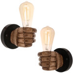 Axhup - applique murale design forme poing 2 pack lampe mural intérieur e27 40w Axhup - applique murale design forme poing 2 pack lampe mural intérieur e27 40w