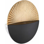 Applique murale applique design salon noir or applique ronde design coquillage , m�tal, 1x led 6 watts ...