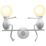 Applique murale double petit gens fer branloire , lampe de mur simple poupée de mode 2 homme luminaires ... Applique murale double petit gens fer branloire , lampe de mur simple poupée de mode 2 homme luminaires ...