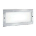 Aric - applique murale encastre modele 300 - e27 - inox 5270