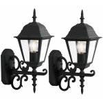 Applique murale d'extrieur lanterne murale noire applique murale clairage de faade, aluminium verre ...