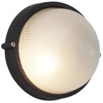 Applique murale ext�rieure - brilliant - silvester - verre et m�tal - noir - e27 - 1 x 60 w ip44