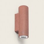 Applique murale ext�rieure ciment �clairage en double face banjar rouge