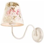 Licht - erlebnisse - applique murale floral cr�me blanc rose abat - jour tissu campagne e27