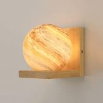 Applique murale galaxie en verre avec abat - jour, d�coration d'int�rieur, cr�ativit� nordique, base ...