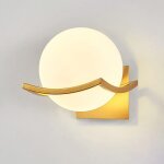 Applique murale globe blanc, applique murale led moderne du milieu du si�cle, luminaire mural pour salle ...