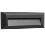 Applique murale hill ext�rieure balisage noire 3, 5w ip65 temp�rature de couleur: blanc chaud 3000k