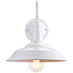 Applique murale industriel en mtal fer forg, lampe clairage interieur extrieur e27 luminaire ? blanc ...