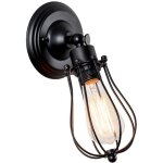 Applique murale industrielle m�tal fer e27 noir luminaire vintage retro pour maison de champagne caf� ...