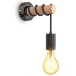 Applique murale interieur en bois et m�tal e27 vintage r�tro d�coration pour le couloir maison bar caf� ...
