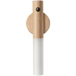Applique murale d'int�rieur en bois veilleuses led lampe murale � piles portable veilleuse � induction ...