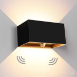 Applique murale int�rieur / ext�rieur avec d�tecteur de mouvement?led 24w moderne luminaire murale, �clairage ...