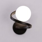 Applique murale interieur led, applique murale verre, lampe boule verre, lampe boule design spirale, ...