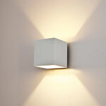 Applique murale d'int�rieur moderne 12w, �clairage led blanc chaud 3000k, adapt�e au salon, � la chambre, ...