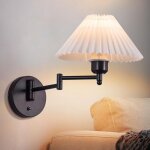 Applique murale d'int�rieur vintage : e27 abat - jour r�tro �clairage mural orientable 40w. max applique ...