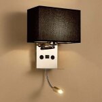 Applique murale int�rieure avec flexible led liseuse, applique de chevet avec port usb applique et �tag�re, ...