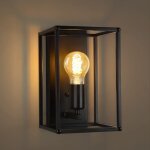 Applique murale int�rieure lampe murale noire - �clairage mural vintage chambre escalier r�tro couloir ...