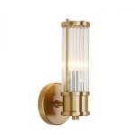 Applique murale en laiton, applique murale en cristal dor�, applique murale en verre cristal et base ...