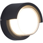 Applique murale led 12 w - �tanche - ip65 - �clairage mural int�rieur - blanc chaud - lampe murale noire ...