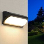 Silamp ? applique murale led 30w noire ip65 ? 2200 lumens ? blanc froid 6000k ? �tanche pour ext�rieur ...
