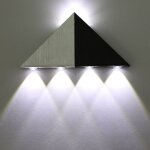 Applique murale led 5w interieur triangle lampe design original moderne eclairage d�coratif en aluminium ...