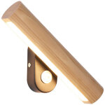 Applique murale � led bois avec interrupteur, pivotant � 350� lampe de lit 4w blanc , 32cm pour le salon ...