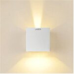 Applique murale led cubique 10 w 1 300 lm, �clairage r�glable vers le haut et vers le bas, ip65