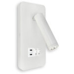 Applique murale led cunda 10w + 3w 4200k blanc avec 2x usb - c ? horoz