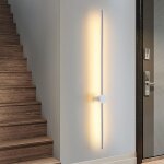 Applique murale led d'int�rieur - gbly lampe de couloir moderne - lampe d'escalier design - blanc chaud ...