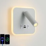 Applique murale led d'int�rieur avec interrupteur, spot de chevet r�glable, lampe murale led moderne ...